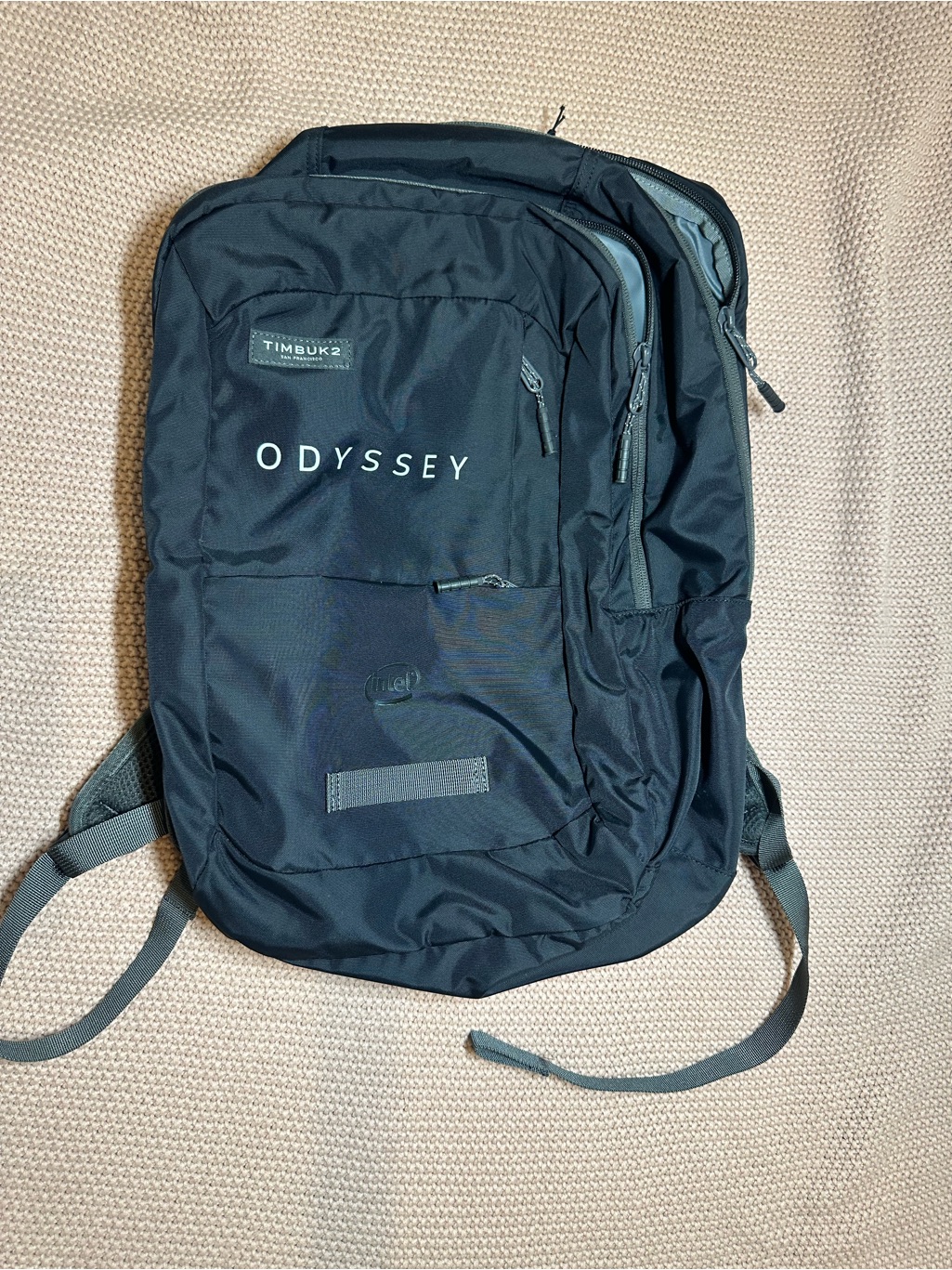 Timbuk2 Odyssey Intel 15" Laptop Backpack Black Travel Work Tech Bag